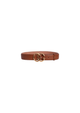 CINTO GUCCI DOUBLE G LOGO BELT MARROM 85 ORIGINAL