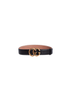 CINTO GUCCI DOUBLE G LOGO BELT PRETO 85 ORIGINAL