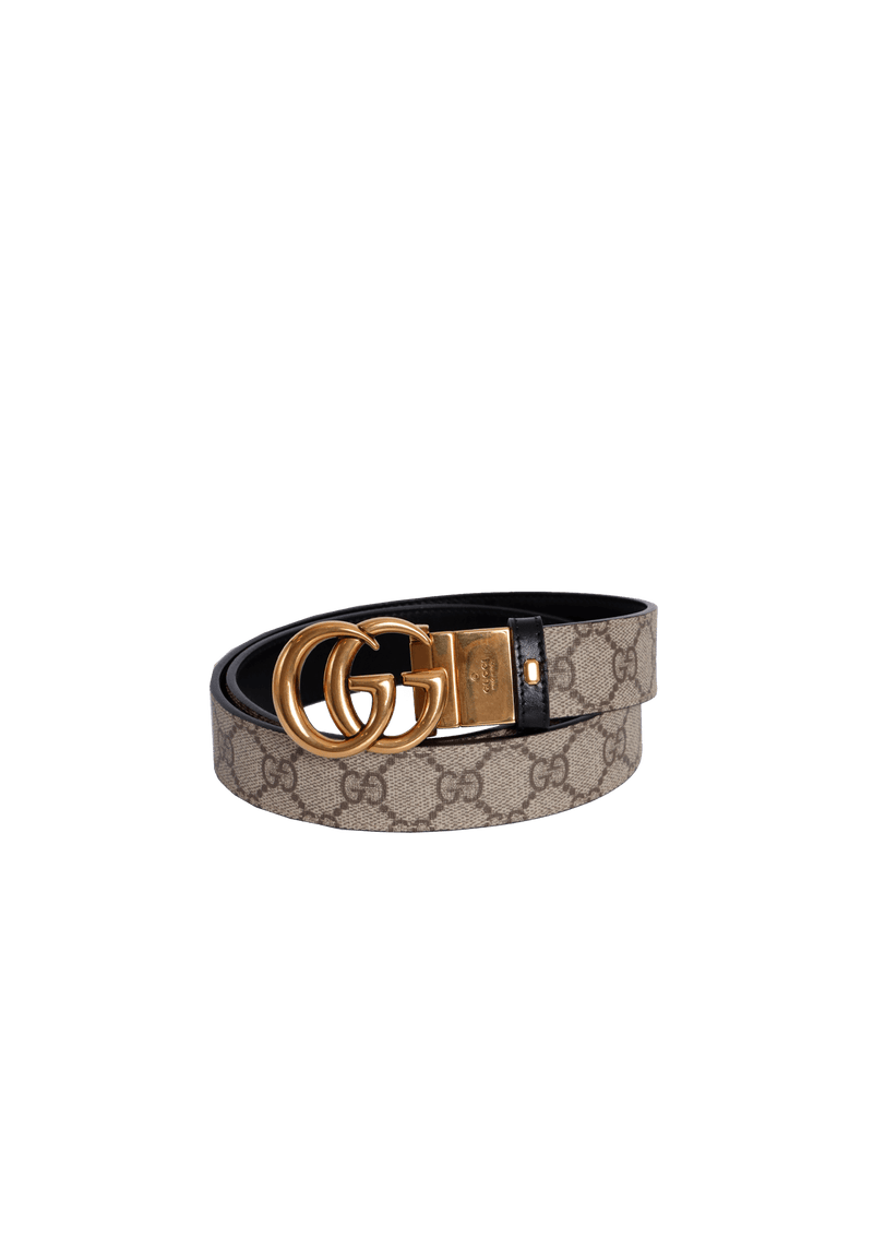 DOUBLE G LOGO BELT REVERSIBLE 85