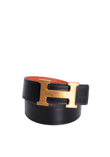 REVERSIBLE H BUCKLE BELT