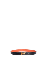 REVERSIBLE H BUCKLE BELT