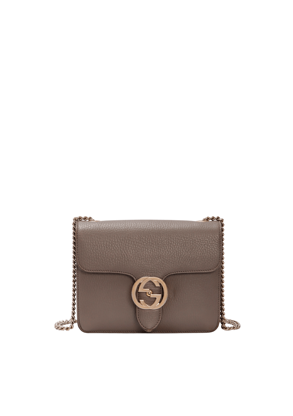 小物 GUCCI BOLSA GUCCI INTERLOCKING G DOLLAR CHAIN CINZA ORIGINAL – Gringa