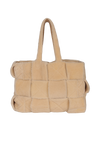 LARGE INTRECCIATO SHEARLING ARCO TOTE