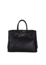 CROCODILE EMBOSSED ROCKING HORSE TOTE