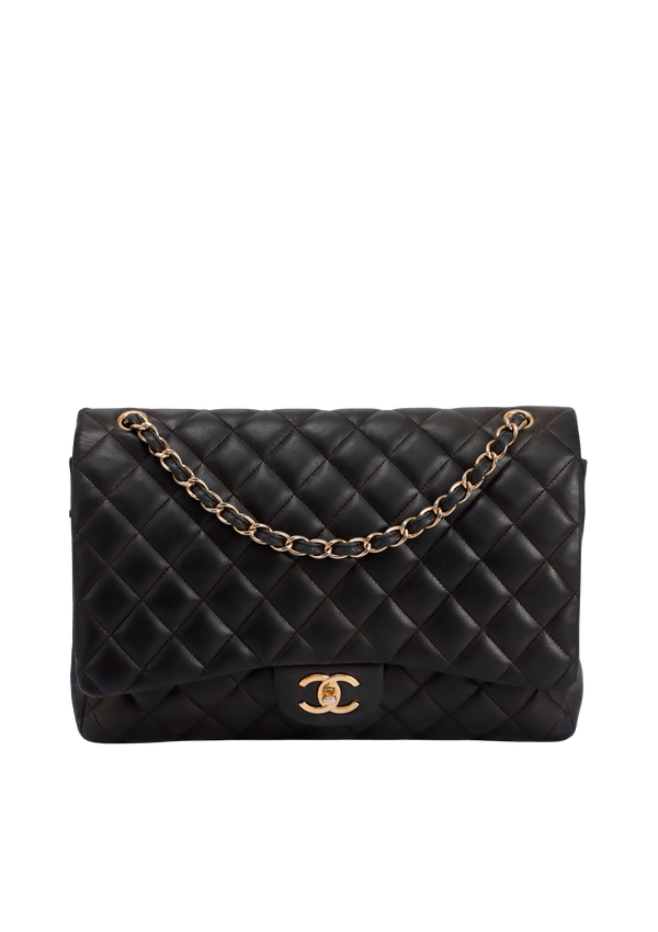 MAXI CLASSIC DOUBLE FLAP LAMBSKIN