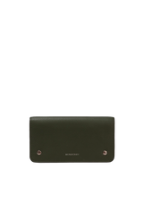LEATHER FLAP WALLET