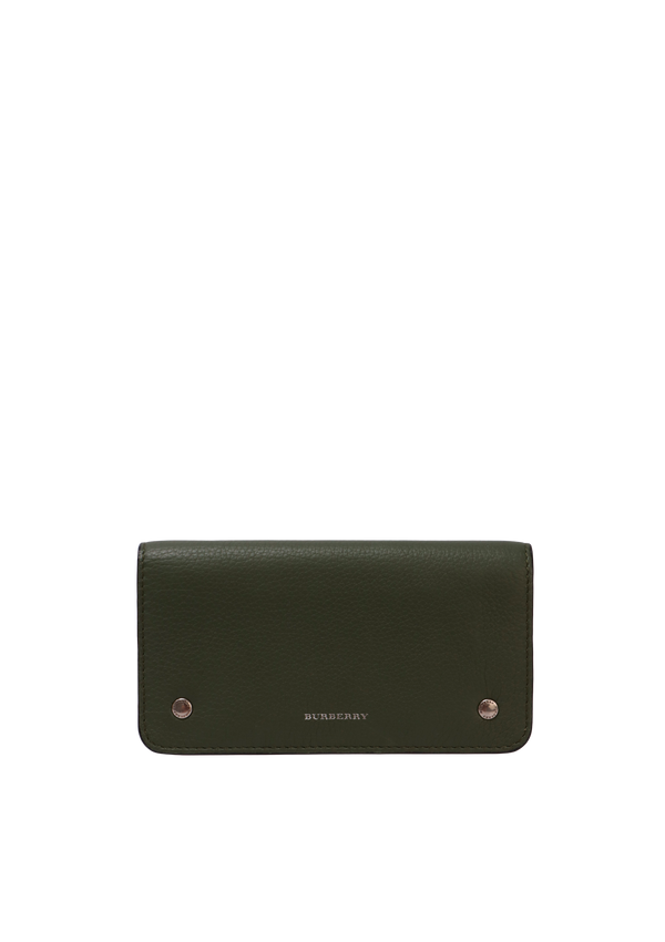 LEATHER FLAP WALLET