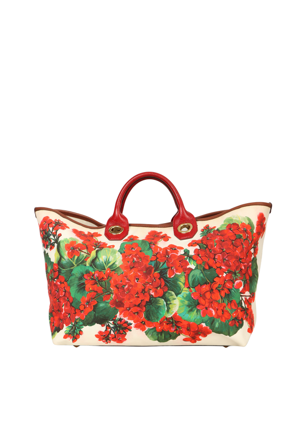 FLORAL PRINT CAPRI SHOPPER TOTE
