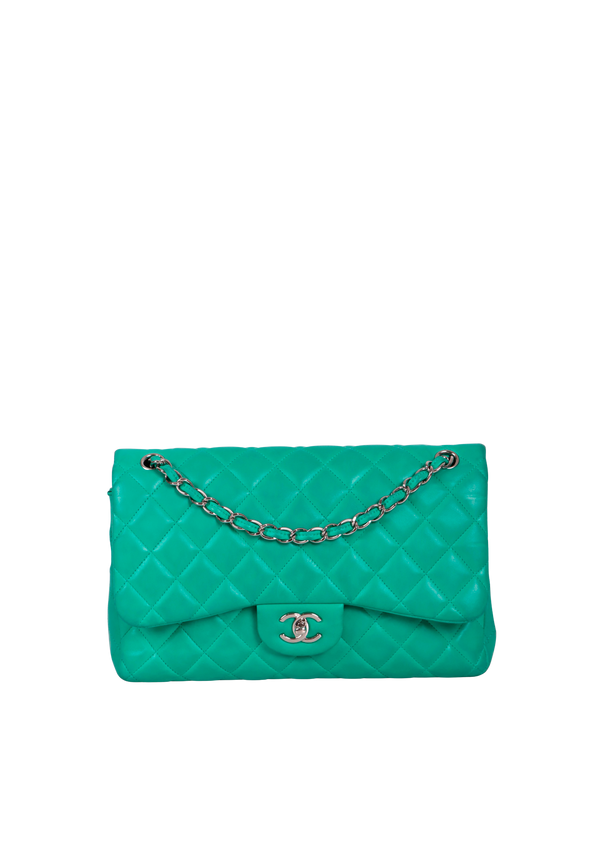 JUMBO CLASSIC DOUBLE FLAP LAMBSKIN