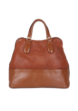 LEATHER PERFORATED CHARLIE TOTE