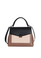 LEATHER TOP HANDLE BAG