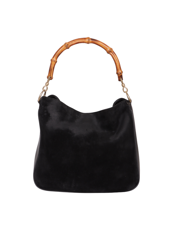 VINTAGE BAMBOO SUEDE HOBO