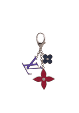 MONOGRAM KEY HOLDER AND BAG CHARM