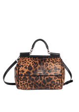 LARGE LEOPARD MISS SICILY BAG