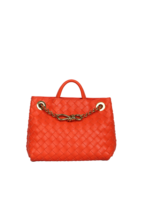 SMALL INTRECCIATO ANDIAMO CHAIN TOTE