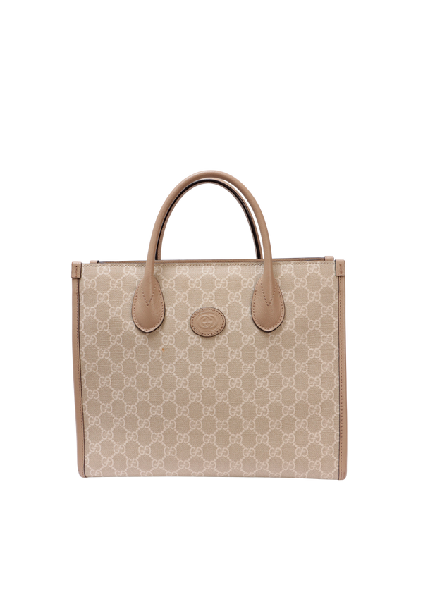 GG SUPREME INTERLOCKING G SMALL TOTE