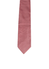 GRAVATA SALVATORE FERRAGAMO PRINT SILK TIE ROSA ORIGINAL