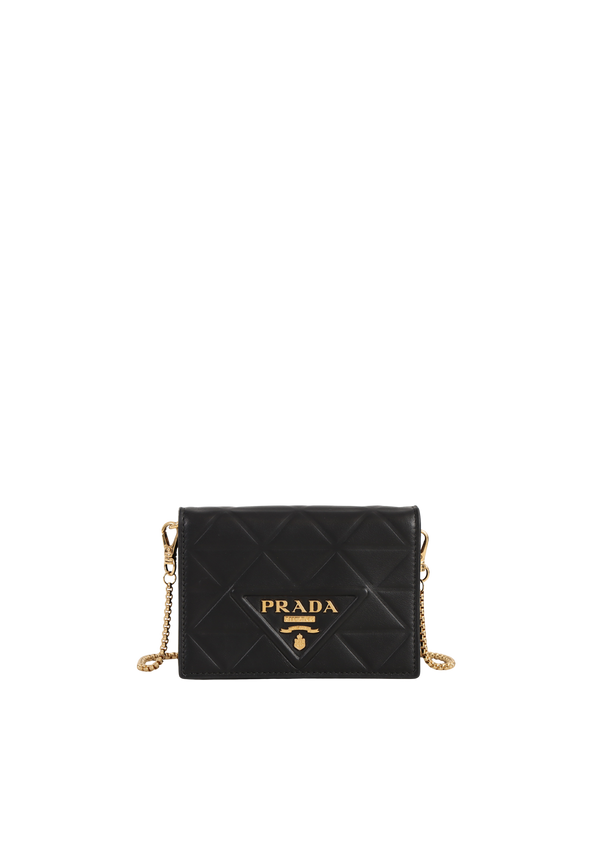 TRIANGLE LOGO CARD HOLDER ON CHAIN