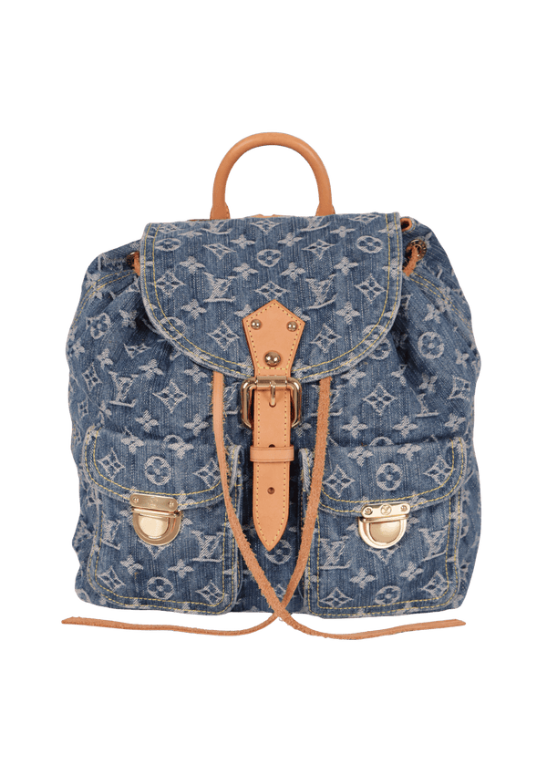 MONOGRAM DENIM SAC A DOS GM