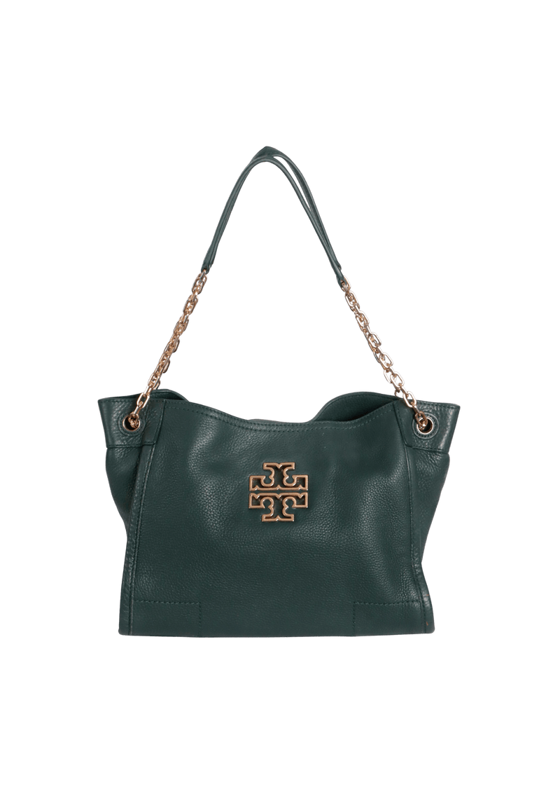 LEATHER CHAINLINK TOTE