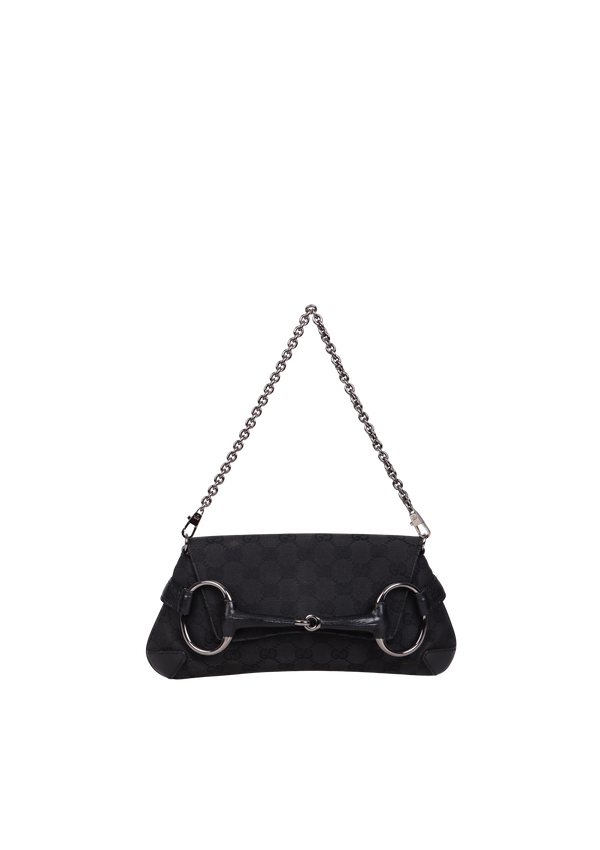 GG CANVAS HORSEBIT CHAIN SHOULDER BAG
