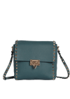 ROCKSTUD FLIP LOCK FLAP MESSENGER BAG