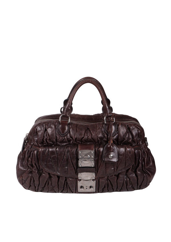 MATELASSE SATCHEL BAG