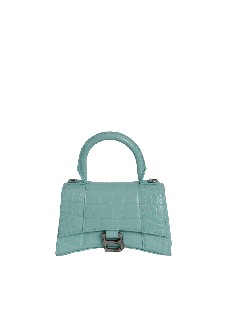 BOLSA BALENCIAGA HOURGLASS XS CROCODILE EMBOSSED VERDE ORIGINAL BOLSA BALENCIAGA HOURGLASS XS CROCODILE EMBOSSED VERDE ORIGINAL