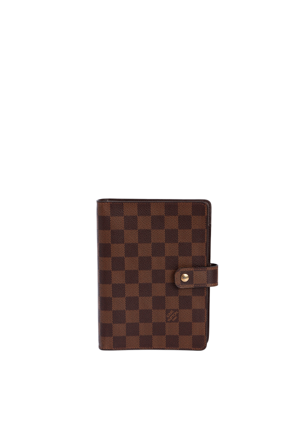 DAMIER ÉBÈNE LARGE RING AGENDA COVER