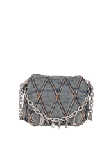 DENIM CHARM-D SHOULDER BAG