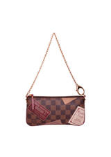 DAMIER ÉBÈNE TRUNKS LABELS POCHETTE MILLA MM