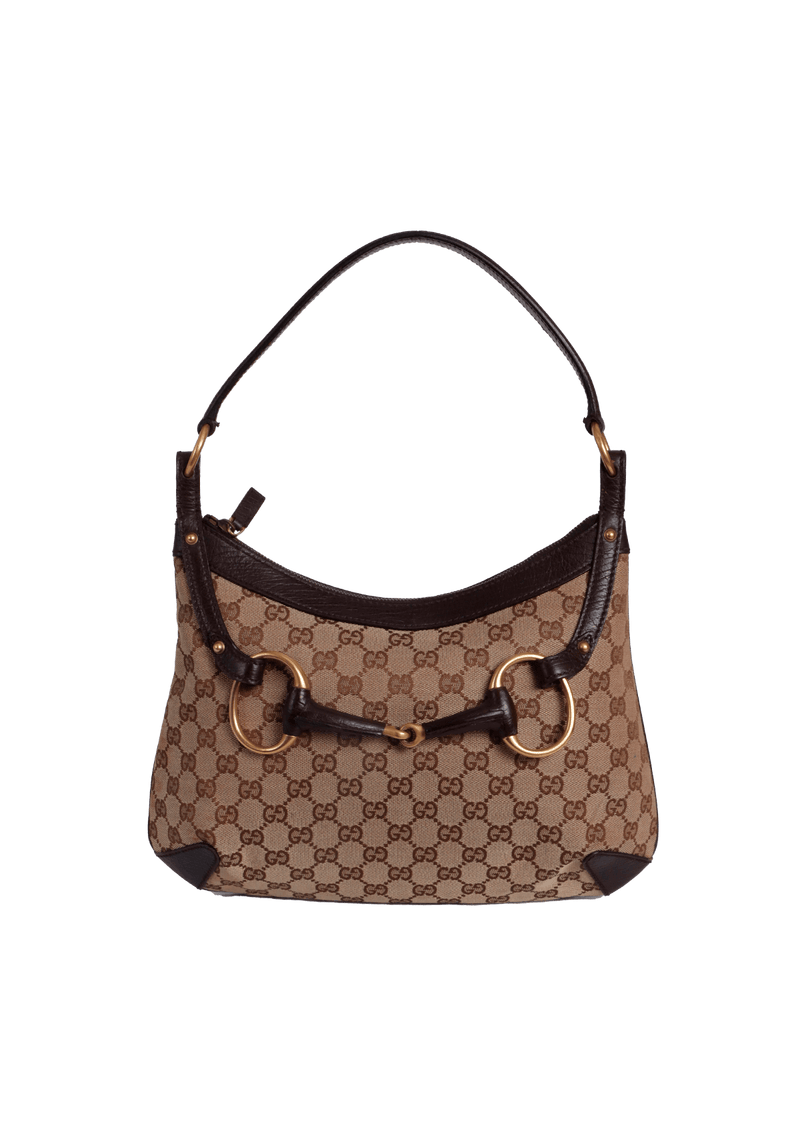 GG CANVAS HORSEBIT BAG