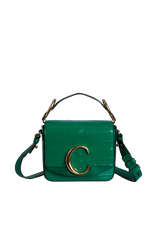 MINI C EMBOSSED CROCODILE