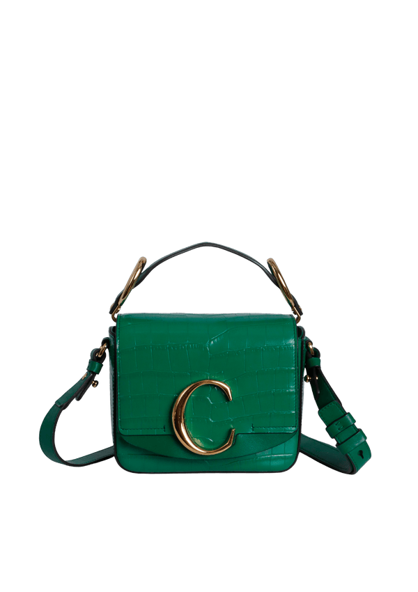 MINI C EMBOSSED CROCODILE