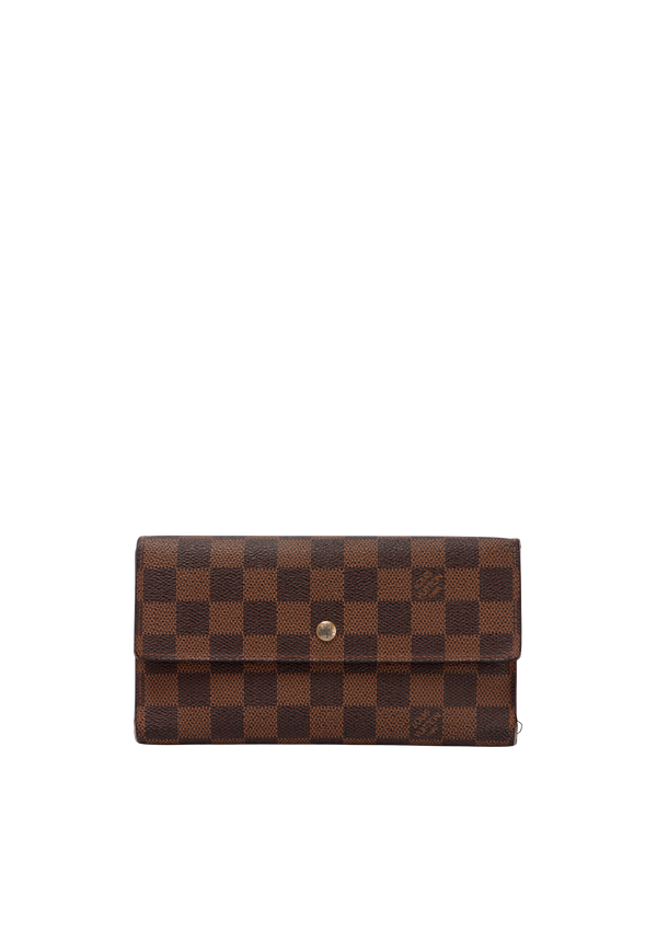 DAMIER ÉBÈNE SARAH WALLET