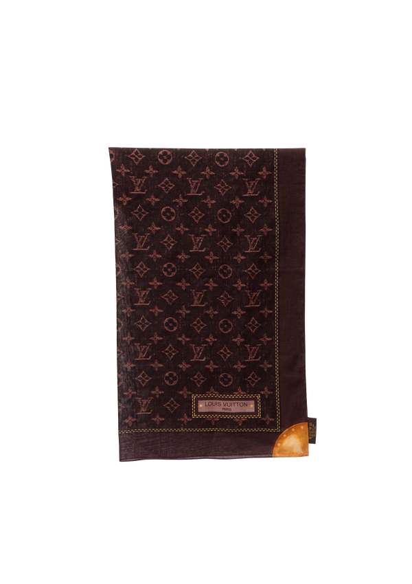 MONOGRAM SILK SCARF