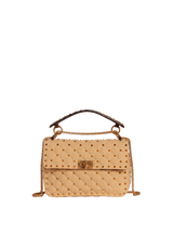 RAFFIA MEDIUM ROCKSTUD SPIKE BAG