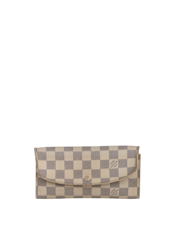 DAMIER AZUR PATTERN EMILIE WALLET