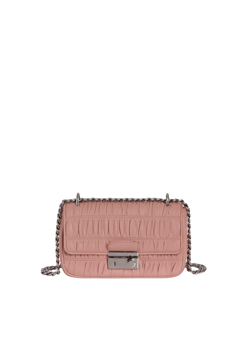 NAPPA GAUFRE FLAP CHAIN BAG