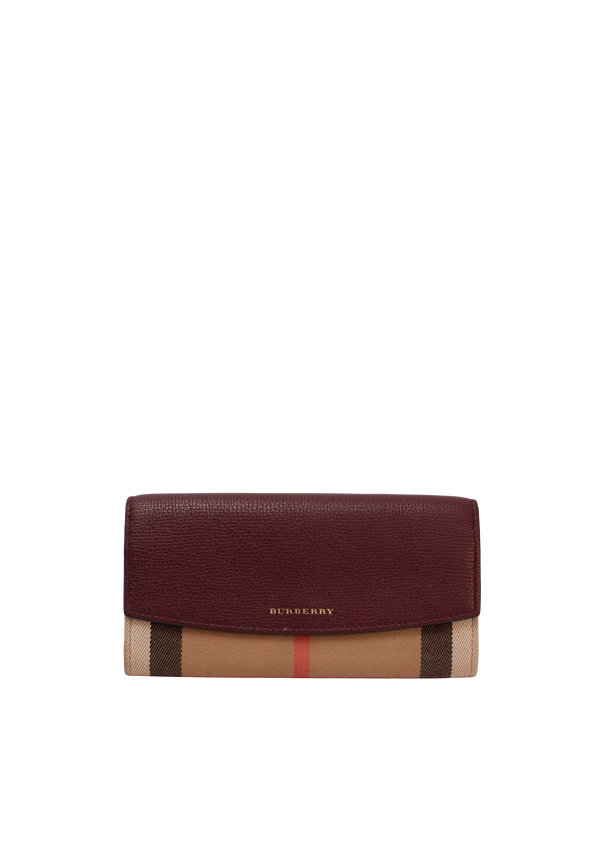 HOUSE CHECK PORTER CONTINENTAL WALLET