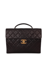 VINTAGE CC QUILTED BRIEFCASE