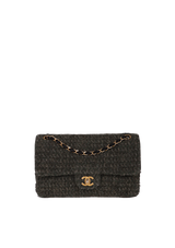 VINTAGE TWEED FLAP BAG