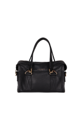 LEATHER TOP HANDLE BAG