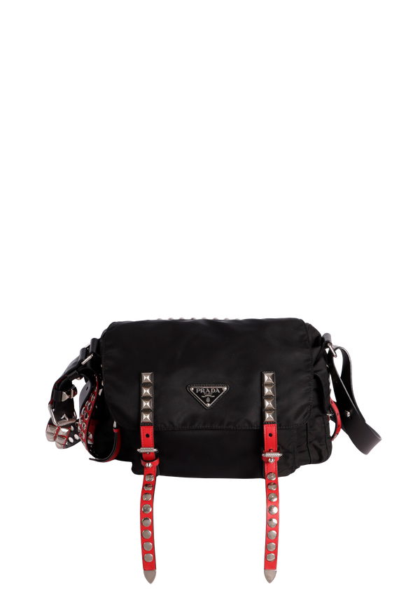 NEW VELA STUDDED MESSENGER BAG