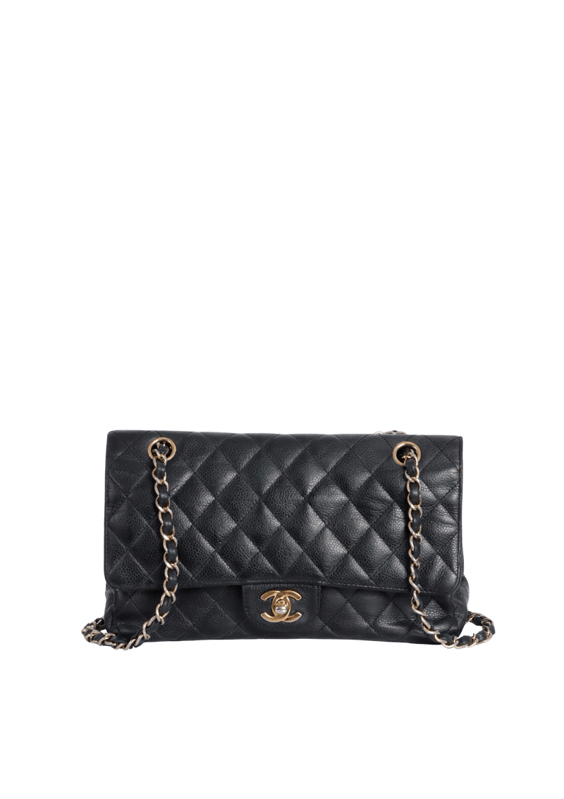 MEDIUM CLASSIC DOUBLE FLAP CAVIAR