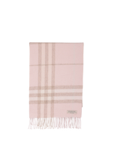 CASHMERE HOUSE CHECK FRINGE SCARF