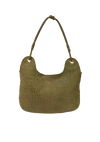 CROCODILE EMBOSSED SHOULDER BAG
