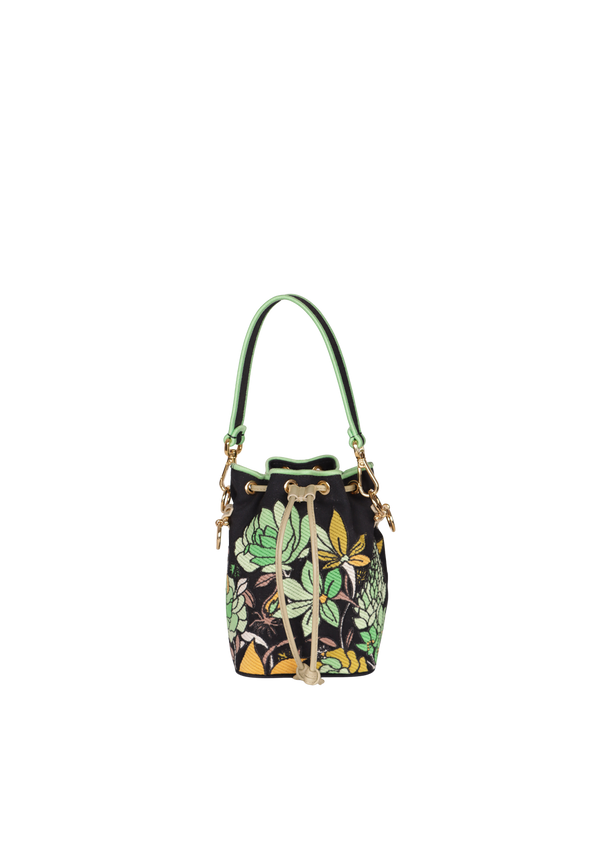 MINI MON TRESOR FLORAL BUCKET BAG