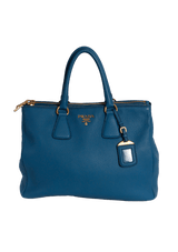 VITELLO DAINO DOUBLE ZIP TOTE