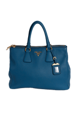 VITELLO DAINO DOUBLE ZIP TOTE